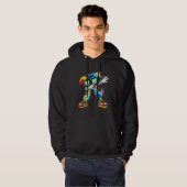 Dabbing Pi 3 14 Puzzle Autism Awareness For Men Wo Hoodie (Voorkant volledig)