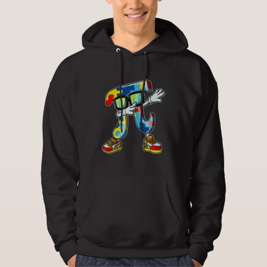 Dabbing Pi 3 14 Puzzle Autism Awareness For Men Wo Hoodie (Voorkant)