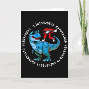 Dabbing Pi op T-rex kostuum Pi-dag wiskundeleraar Kaart