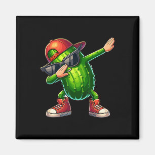 Dabbing Pickle Dancing Cucumber Lover Funny Pickle Magneet