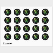 Dabbing Pickle Dancing Cucumber Pickle Lover Dab Ronde Sticker (Vel)