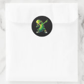Dabbing Pickle Dancing Cucumber Pickle Lover Dab Ronde Sticker (Tas)