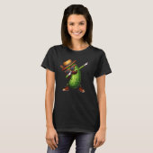 Dabbing Pickle Dancing Funny Pickle Design voor He T-shirt (Voorkant volledig)