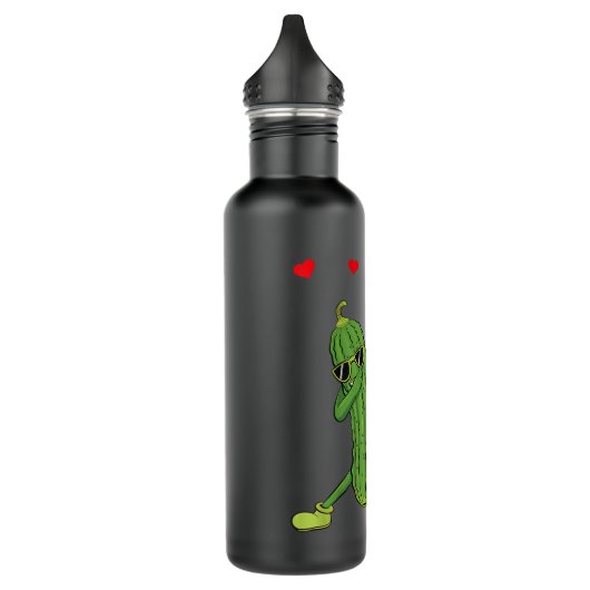 Dabbing Pickle Dansend Cucumber Lover Funny Valent Waterfles (Links)