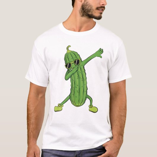 Dabbing Pickle Danser Cucumber lover Funny Gifts T-shirt (Voorkant)