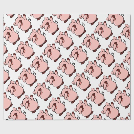 Dabbing Pig Cadeaupapier (Vlak)