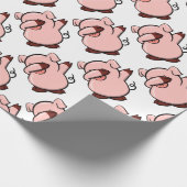 Dabbing Pig Cadeaupapier (Hoek)