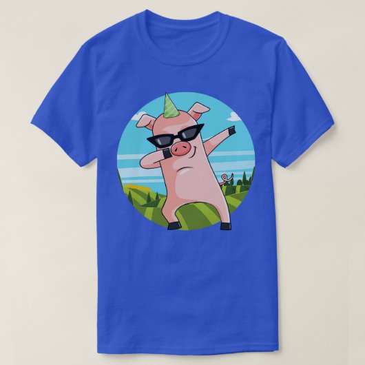 Dabbing Pig Dansend Boerderij Animal Piglet (2) T-shirt (Design voorkant)