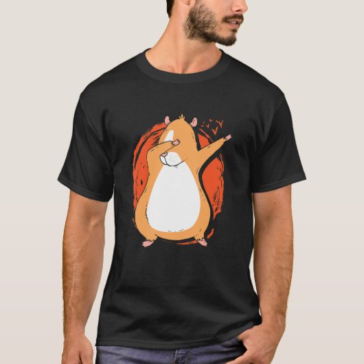 Dabbing Pig Graphic Guinea Pig Owner Pet Cavy Anim T-shirt (Voorkant)