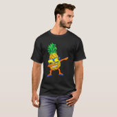 Dabbing Pineappel Man Kind Beach Vacation Summer H T-shirt (Voorkant volledig)