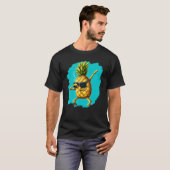 Dabbing Pineapple Aloha Sunbril Beach Dance Haw T-shirt (Voorkant volledig)