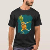 Dabbing Pineapple Aloha Sunglasses Beach Dance Haw T-shirt (Voorkant)