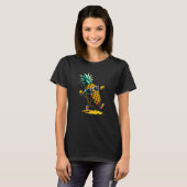 Dabbing Pineapple Hawaiian s Tropical Aloha Beache T-shirt (Voorkant volledig)