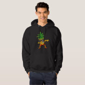 Dabbing Pineapple Sunbril Aloha Beaches Hawaï Hoodie (Voorkant volledig)