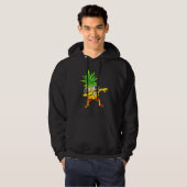 Dabbing Pineapple Sunbril Aloha Beaches Hawaï Hoodie (Voorkant volledig)