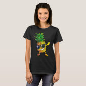 Dabbing Pineapple Sunbril Aloha Beaches Hawaï T-shirt (Voorkant volledig)