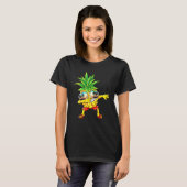 Dabbing Pineapple Sunbril Aloha Beaches Hawaï T-shirt (Voorkant volledig)