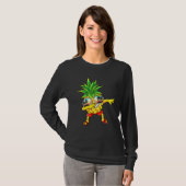 Dabbing Pineapple Sunbril Aloha Beaches Hawaï T-shirt (Voorkant volledig)
