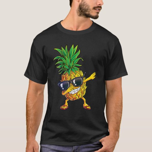 Dabbing Pineapple Sunbril Aloha Beaches Hawaï T-shirt (Voorkant)