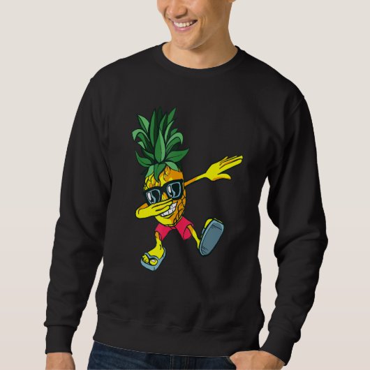 Dabbing Pineapple Sunbril Funny Pineapple Summe Trui (Voorkant)