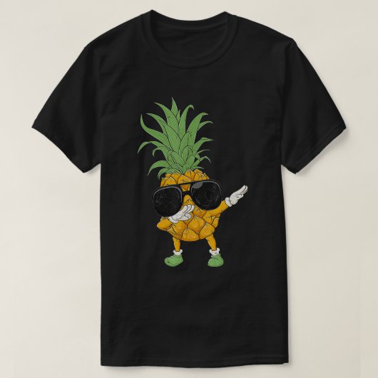 Dabbing Pineapple Sunbril Summer Matting Beach T-shirt (Design voorkant)