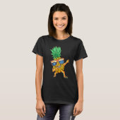 Dabbing Pineapple Sunbrile T-shirt Aloha strant Ha (Voorkant volledig)