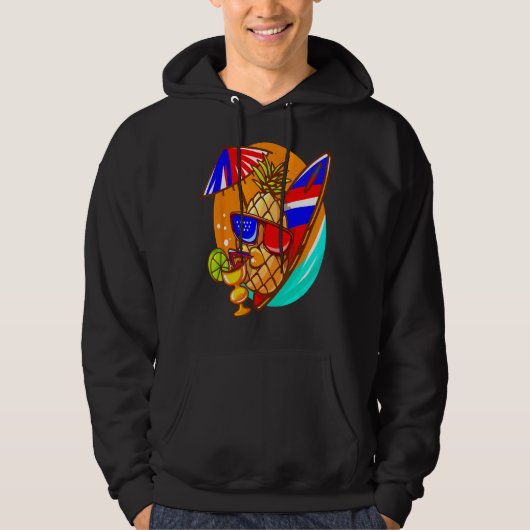 Dabbing Pineapple Sunglass Aloha Beaches Hawaii My Hoodie (Voorkant)