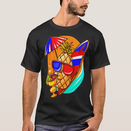 Dabbing Pineapple Sunglass Aloha Beaches Hawaii My T-shirt (Voorkant)