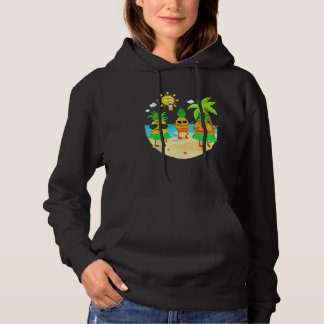 Dabbing Pineapple Sunglasses Hawaii Beach Palm Tre Hoodie