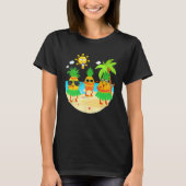 Dabbing Pineapple Sunglasses Hawaii Beach Palm Tre T-shirt (Voorkant)