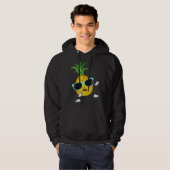 Dabbing pineapple sunglasses pool party for men wo hoodie (Voorkant volledig)