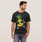 Dabbing pineapple sunglasses pool party for men wo t-shirt (Voorkant volledig)