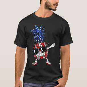 Dabbing Pineapple Toddler Boys 4 juli T-shirt