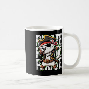 Dabbing Pirate Cat Pirate Party Man Schattige Cat Koffiemok