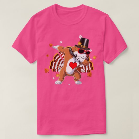 Dabbing Pit Bull Thanksgiving Day Dog Pilgrim Boys T-shirt (Design voorkant)