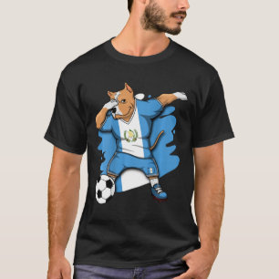 Dabbing Pitbull Guatemala Voetbal Fans T-shirt Foo