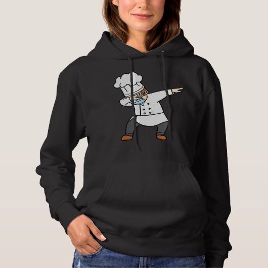 Dabbing Pizza Chef Baker Pizzabaker Dab danscadeau Hoodie (Voorkant)