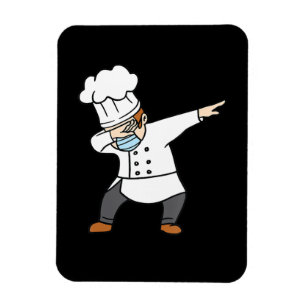 Dabbing Pizza Chef Baker Pizzabaker Dab danscadeau Magneet