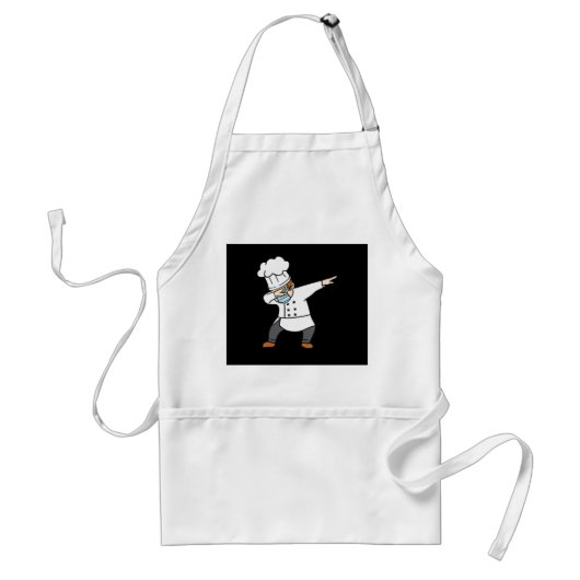 Dabbing Pizza Chef Baker Pizzabaker Dab danscadeau Standaard Schort (Voorkant)