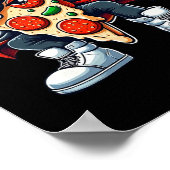 Dabbing Pizza Jongens Meisjes Peuter Dancing Poster (Hoek)