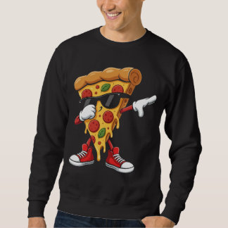 Dabbing Pizza Kinderen Koele Zonnebril Pizzapunt Trui