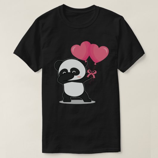 Dabbing Polar Beer Heart Valentijnsdag Gift T-shirt (Design voorkant)