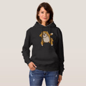 Dabbing Pomeranian Hoodie (Voorkant volledig)
