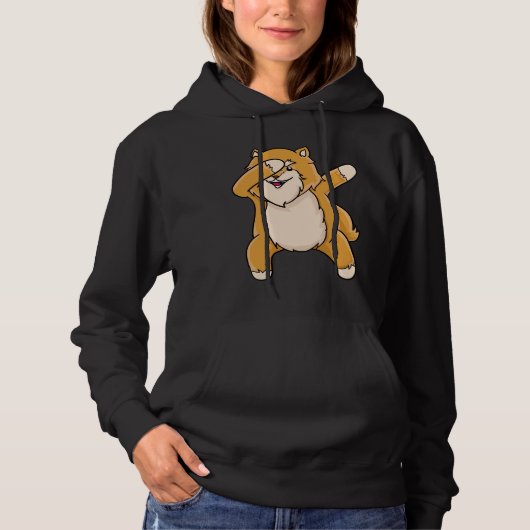 Dabbing Pomeranian Hoodie (Voorkant)