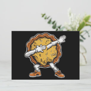 Dabbing Pompoentaart Thanksgiving Day  Feestdagenkaart