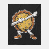 Dabbing Pompoentaart Thanksgiving Day Fleece Deken (Voorkant)