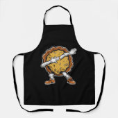 Dabbing Pompoentaart Thanksgiving Day Schort (Voorkant)