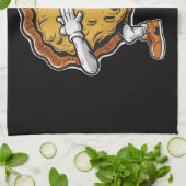Dabbing Pompoentaart Thanksgiving Day  Theedoek (Gevouwen)