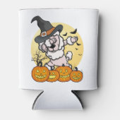 Dabbing Poodle Halloween Blikjeskoeler (Voorkant)