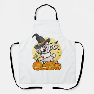 Dabbing Poodle Halloween Schort